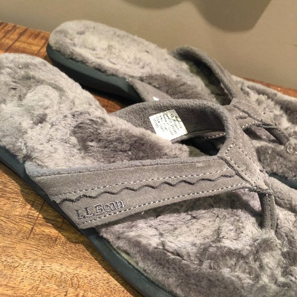 LL Bean Sherpa Flip Flops - Picture 7 of 10
